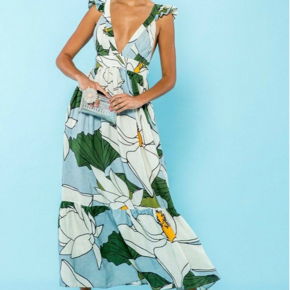 Anthropologie Carolina K Penelope Maxi Dress Multi
